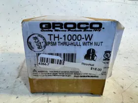 Th-1000-w Groco 1 Inch Nps Npt Combo Bronze Thru-hull Fitting With Nut Th1000w