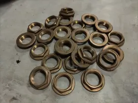 Th-1001 Groco Lot Of 25 Lock Nut 1 Inch Nps #th-1001 For Marine Use On Thru Hull Fittings