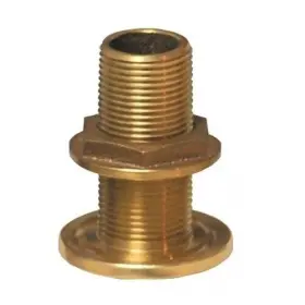 Th-500-w Groco Marine Th Series 1/2 Inch Nps Npt Bronze Thru Hull Fitting With Nut