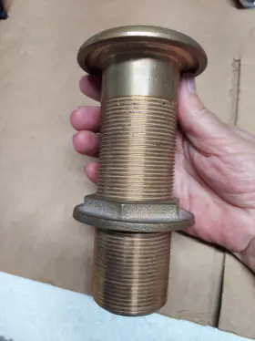 Thxl-1500-w Groco 1-1/2 Inch Bronze Extra Long Thru-hull Fitting With Nut 7-sa2