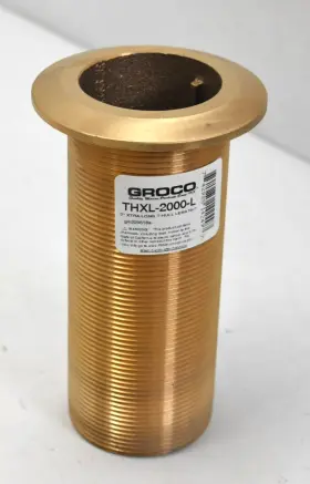 Thxl-2000-l Groco Th-2000-l Bronze Thru-hull Without Backing Nut 2 Inch Xtra-long T-hull Npt