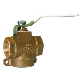 Twv-1500 Groco 1-1/2 Inch Npt Bronze 3-way Valve