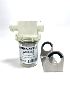 Wsb-750 Groco 3/4ftft Pump Strainer And Bracket