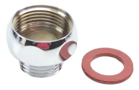 28817000 Grohe Chrome Universal 3/4 Inch Female X 1/2 Male Hose Adapter Fitting