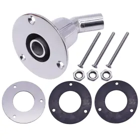 Habiiid 716035764618 Marine Heater 22mm Exhaust Hull Skin Fitting 316 Stainless Steel Curved Tube