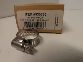 530065 Handi-man Marine All Stainless Hose Clamp 9/16 Inch - 1-1/16 Pack Of 10 Each