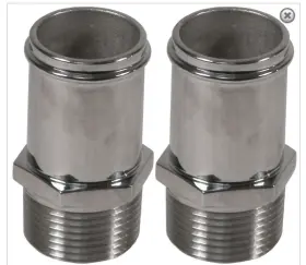 540-222150 Hardin Marine Pair Of Cast Stainless Fitting 1 Inch Npt To 1-1/4 Straight For Sea Pump Kits 782