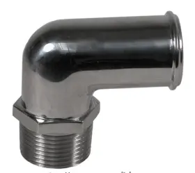 540-222173 Hardin Marine Cast Stainless Fitting 1 Inch Npt To 1-1/4 90 Degree 778
