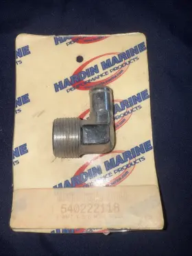 540222118 Hardin Marine 3/4 Inch Npt X 5/8 Hose 90deg Chrome 893