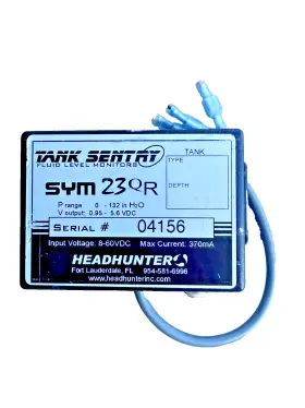 Sym-23qr Headhunter Sym 23qr Fluid Level Monitor 0-132 In H2o Tested And Working