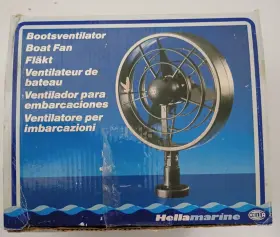 239-002 Hella Hellamarine Black 12v Boat Fan 8ev 006 Single Speed