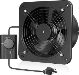 Zh24 Hg Power 10 Inch Exhaust Fan With Speed Controller Black