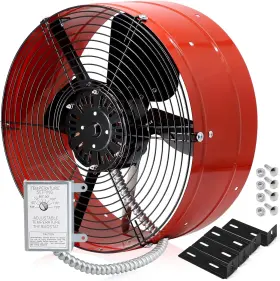 Dow-136-0-34-re Hiorucet Upgraded 15 Inch Gable Vent Fan 1300cfm 1850 Sqf 1300 Cfm Silver