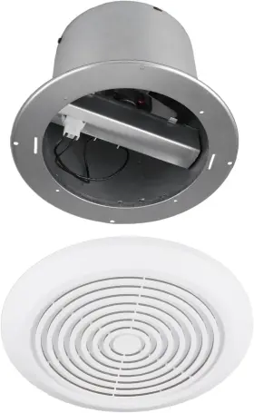 V2262-50 Holdly 7 Inch Bathroom Exhaust Fan 50 Cfm 1.0 Sones Inches White