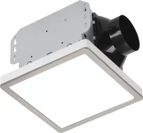 7105-10 Homewerks Worldwide Bathroom Fan Integrated Led 70 Cfm Brushed Nickel