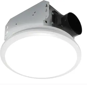 7141-80 Homewerks Worldwide Bathroom Fan Integrated Led Light 80 Cfm Round