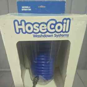 Efm415h Hosecoil 15ft Coiled In-deck Boat Washdown Hose With Nozzle And Flush Mount Enclosure