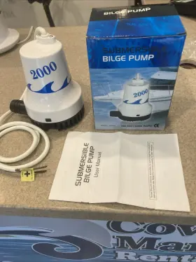 Pn-164 Hotpower 2000gph New Bilge Boat Marine Water Pump 12v Submersible Plumbing Electric