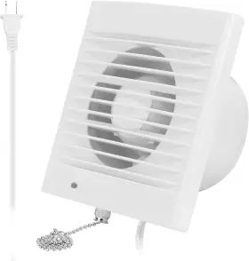 Fr-9ek Hugoome Exhaust Fan 76 Cfm 12w 130m /h Ventilation Link 4 Inch With Chain