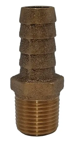 00hn505062 Hydrasearch Fitting Bronze Pipe To Hose Adapter 1/2 Inch Mpt X 5/8 Hb