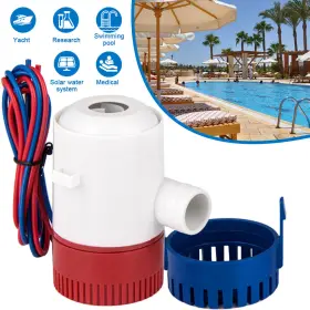 Ikaufen 980595498201 1100gph 12v Electric Bilge Pump For Boat Marine Submersible Sump Water Transfer