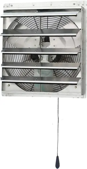 Ilg8sf18v-t Iliving 18 Inch Wall Mounted Shutter Exhaust Thermostat - Variable Silver
