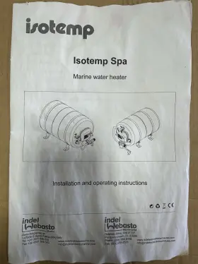 6p4031spa0003-spa40v Indel Webasto Iso Temp Spa Marine Electric Water Tank
