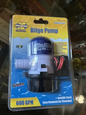 3089-0370 Invincible Marine Unopened Bilge Pump 12v 600 Gph 3/4 Diameter