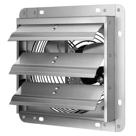 Ipower 840166202234 7 Inch Wall Mount Exhaust Fan With Shutter High Speed Silver