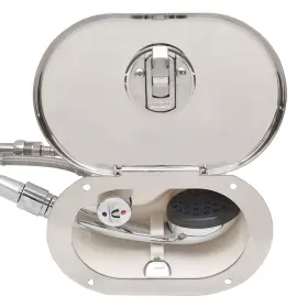 97012ss Itc Boat Hot And Cold Deck Shower Polished Stainless Steel
