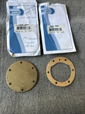 11830-0000 Jabsco Marine 2620 Pump Brass End Cover Plate And Gasket 3298-0000