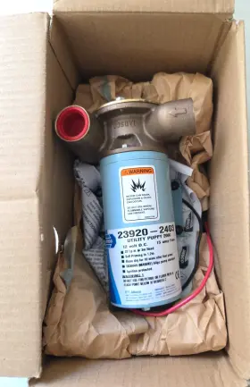 23920-2403 Jabsco New Utility Puppy 2000 Self Priming Pump 3/4 Inch Bsp 32 Lpm 12v
