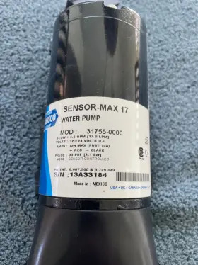 31755-0000 Jabsco Sensor-max 17 Water Pump Used In Great Shape Boat Marine
