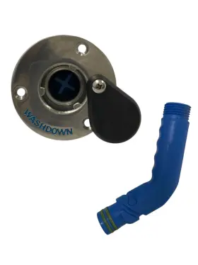 31211-0001 Jabsco 31911-0001 Flush Mount Deck Washdown With 3/4 Inch Angled Connector New Oem