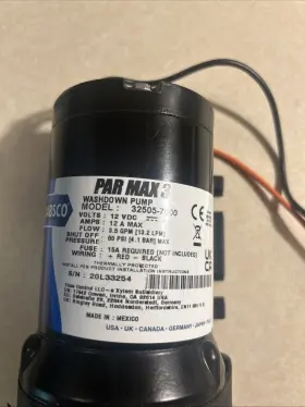 32505-7000 Jabsco Par Max 3 Wash Down Pump