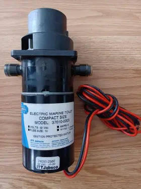 37010-0003 Jabsco 32volt Motor Pump Assembly For 37010 Series Toilets Hatteras