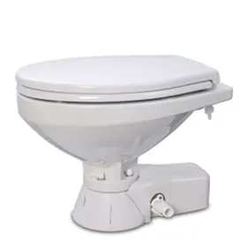 37045-3092 Jabsco Quiet Flush Freshwater Toilet Compact Bowl 12v Boat Marine