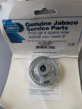 37171-0001 Jabsco Small Slotted Pulley Kit Pumps 36251 36600 36680 36950 New