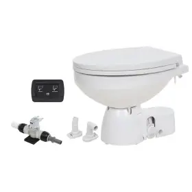 38045-4192rsp Jabsco Quiet Flush E2 Fresh Water Toilet Regular Bowl - 12v Soft Close L