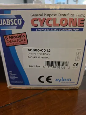 50850-0012 Jabsco Cyclone General Purpose Centrifugal Pump 12v
