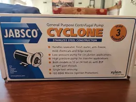 50860-0012 Jabsco High Pressure Cyclone Pump 21 Gpm 3/4 Inch Npt 12 Volt