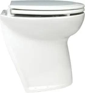 58220-1024 Jabsco Marine Deluxe Flush 17 Inch White Slant Back Electric Toilet