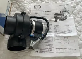 35515-0010 Jabsco 611104319600 Rule Flexmount Blower - 105 Cfm Black 3ftft