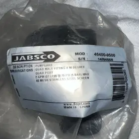 46400-9500 Jabsco 671880534765 Filter - Pumpgard In-line Strainer New