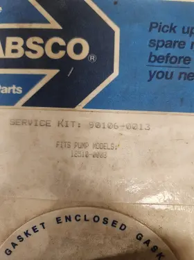 90106-0013 Jabsco Service Kit New