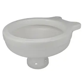 29096-0000 Jabsco Raritan Groco Wilcox 18753-0437 Boat Marine Round Compact White Porcelain China Toilet Bowl