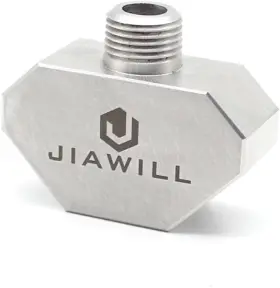 43237-2 Jiawill Boat Drain Plug Light 1 To 2 Spliter 316l Stainless Steel 1/2npt Silver