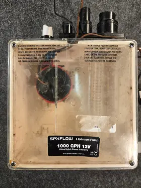 5715 Johnson Spxflow Pump 12v 1000gph Shower Sump