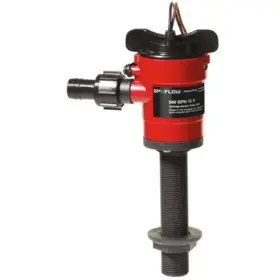 Jhp-2810300 Johnson Pump 12 Volt 1000gph Cartridge Aerator Livewell/baitwell With Dura-port Elbow