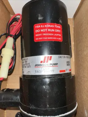 10-24453-04 Johnson Ta3p10-19 Macerator Pump 12v 37 Lpm 20a With Rotary Cutter